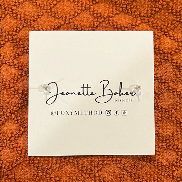 Polymer clay heart earrings. Hypoallergenic! So cute. - Picture 2 of 2